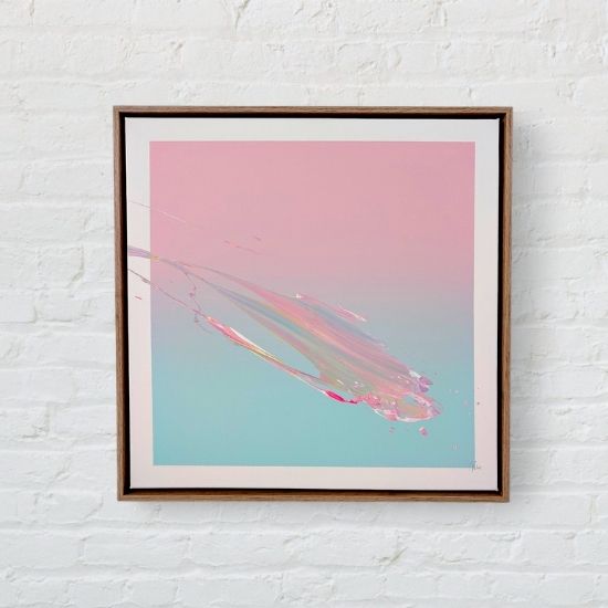 Welle der Stille. by Kaethe, Abstrakte Kunst